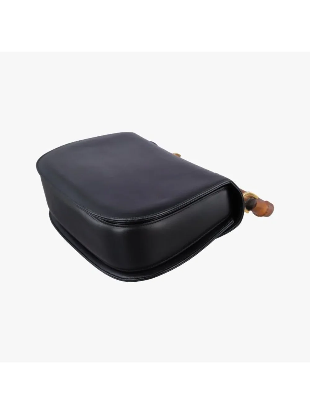 Gucci Bamboo Black Leather Handbag